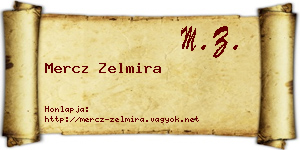 Mercz Zelmira névjegykártya